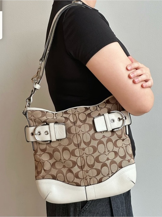 Coach Brown Soho Jacquard Shoulder Bag, Style #3574